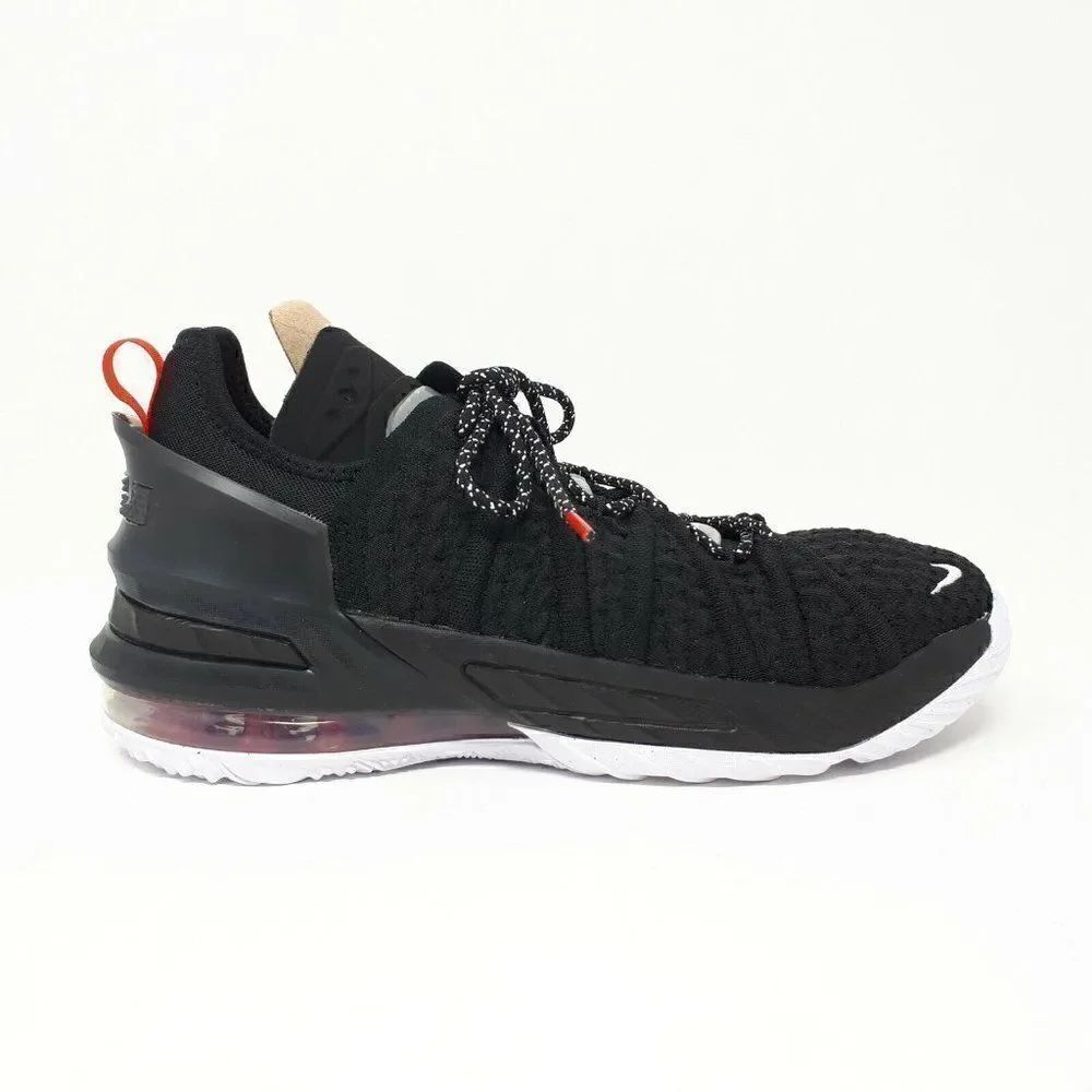 Nike Lebron XVIII (GS) CW2760-001 Basketball Shoes Black White Red Youth Sz 5.5Y